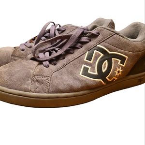 DC Shoes Clemente Fat Tongue Skate Shoes Black Gray Leather 303156 US Men's 12